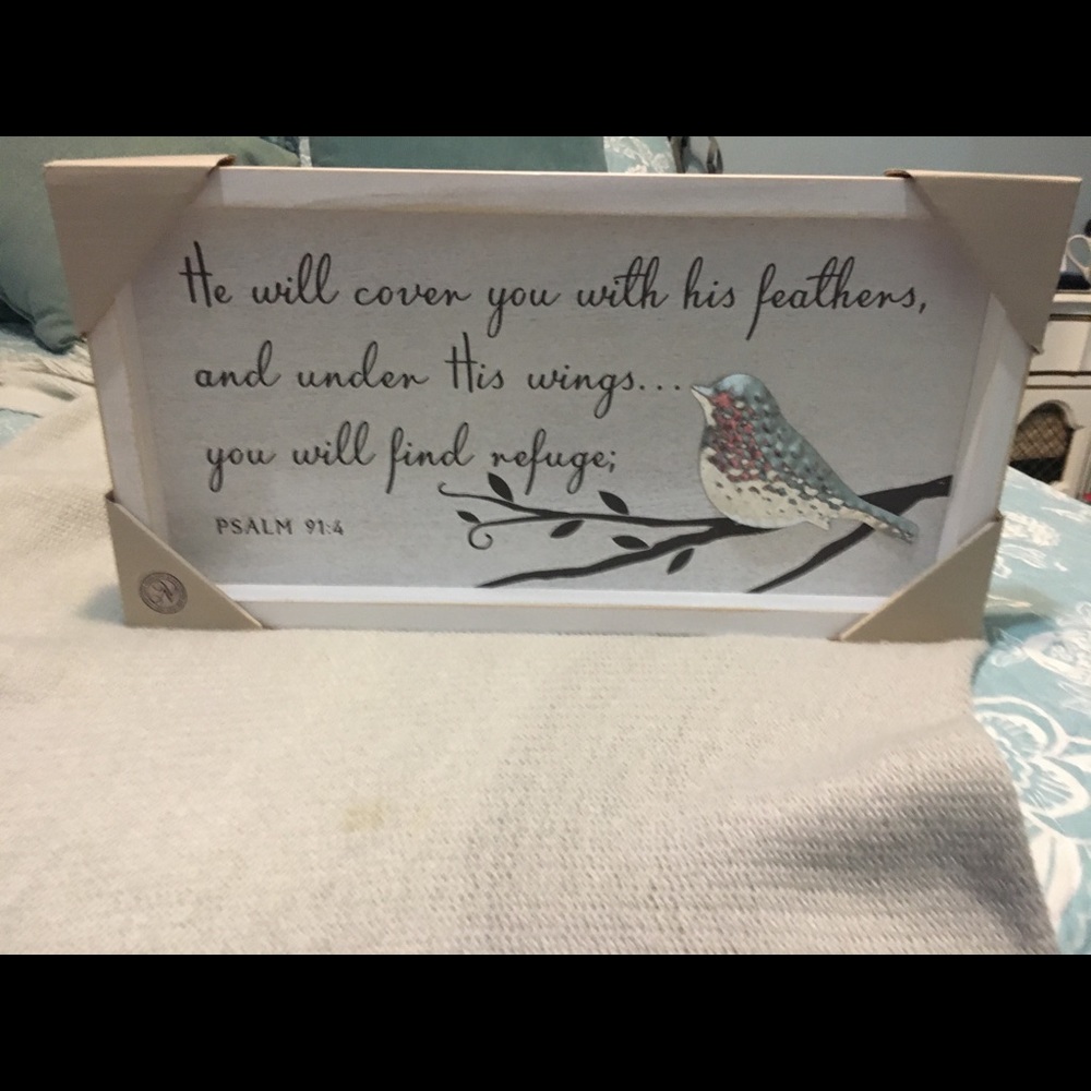Psalm 91:4 Plaque [wall]